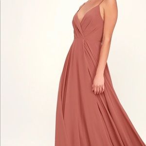 NWT! Dusty rose dress, long formal dress.
